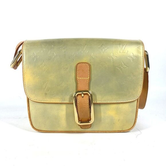 LOUIS VUITTON M91148 MonogramVernis ChristieGM Crossbody bag flap Shoulder Bag - Picture 1 of 14